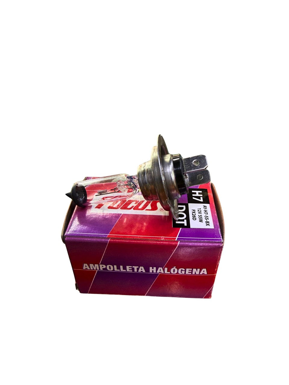 Ampolleta Halógena H7 12V 55W Para Moto - Marca Focus