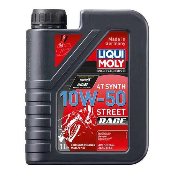 Aceite Sintético Liqui Moly Motorbike 4T Street Race 10W50 1 Litro