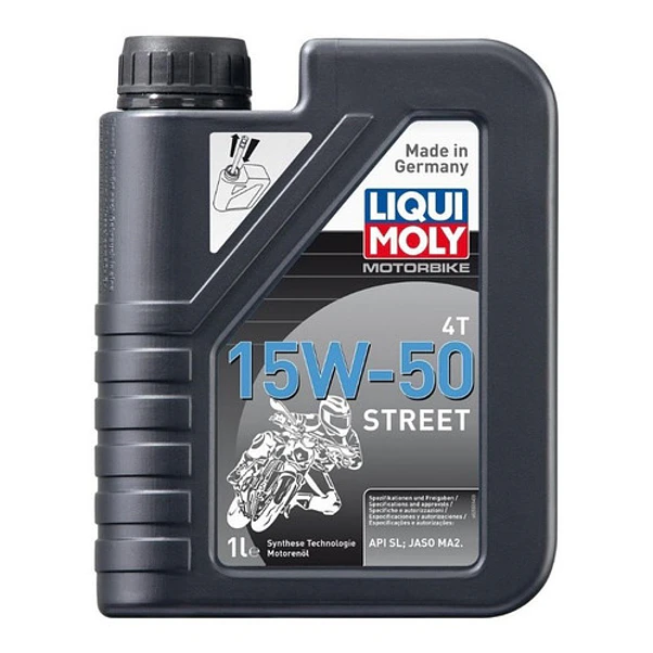 Aceite Semisintético Liqui Moly Motorbike 4T Street 15W50 1 Litro