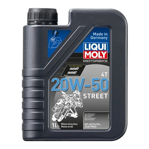 Aceite Liqui Moly Motorbike 4T Street 20W50 1 Litro