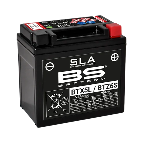 Batería para Moto BS BATTERY BTX5L-BS / YTX5L-BS 12V SLA