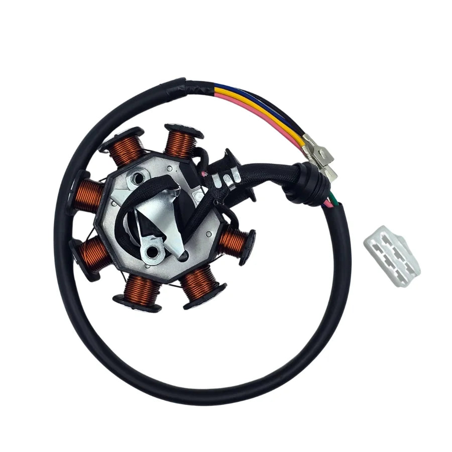 Estator Generador Monofásico de 8 Bobinas para Motores CG 125cc / 150cc