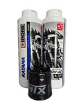 Kit Cambio de Aceite Kawasaki Ninja 400: Aceite Ipone Katana 10W40 100% Sintético PAO & Éster (2L) + Filtro MTX